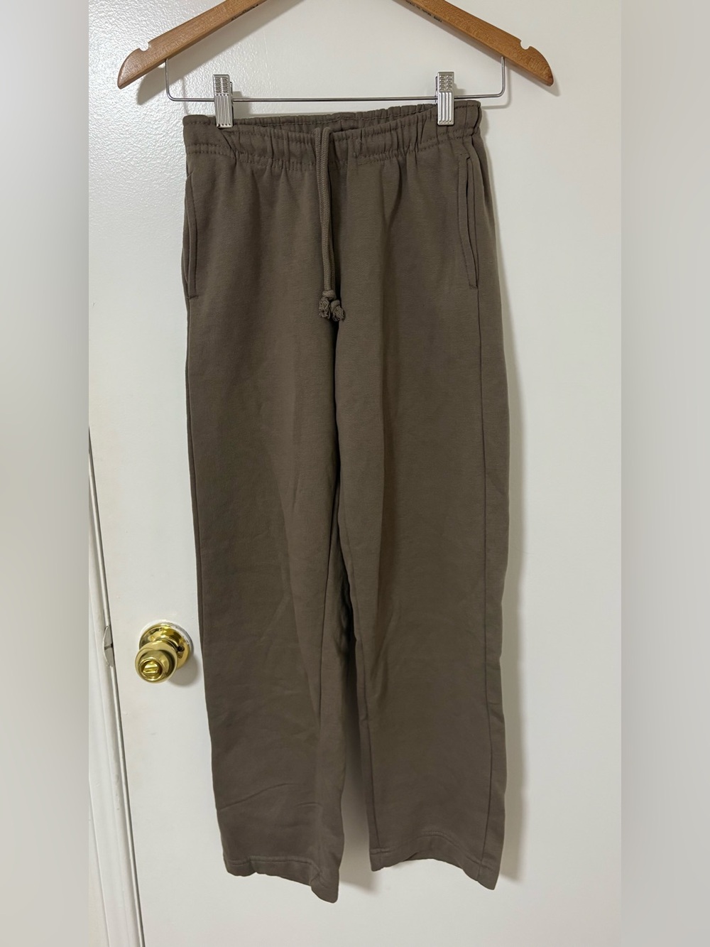Girl’s Brown Drawstring Jogger Pants